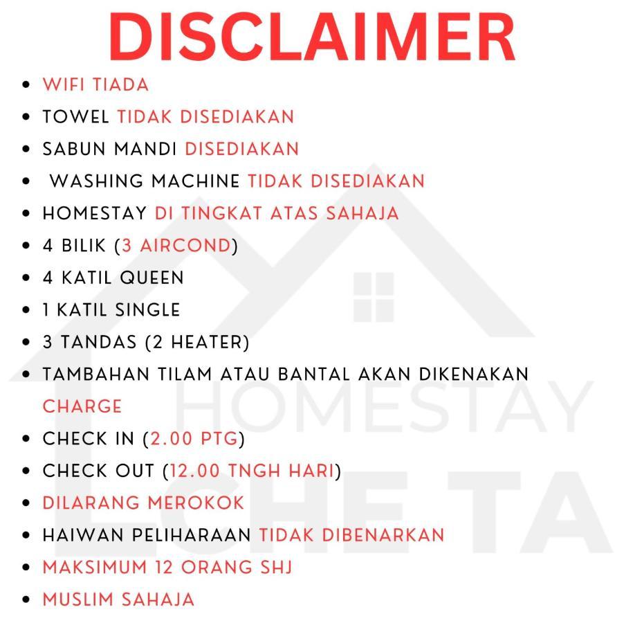 Homestay Che Ta Terengganu Kuala Terengganu Esterno foto
